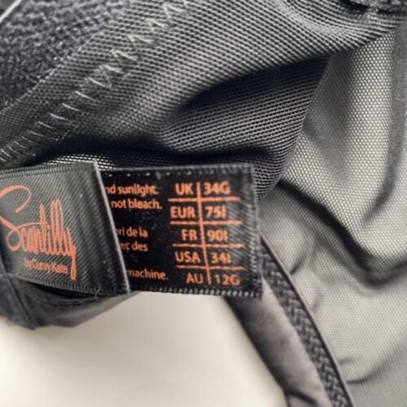 Scantilly Curvy Kate Black Sheer Balconette Bra . New With Tags - Picture 7 of 10